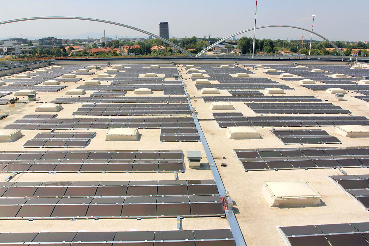 New photovoltaic system on the roof